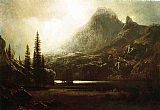 By a Mountain Lake by Albert Bierstadt